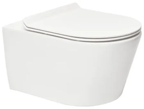 WC závesné SAT Brevis s doskou softclose, so zadným odpadom SATBRE011RREXP, 1 ks
