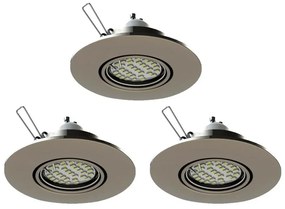 Eglo 78705 - SADA 3x LED Podhľadové svietidlo PENETO 1xGU10/3,3W/230V chróm