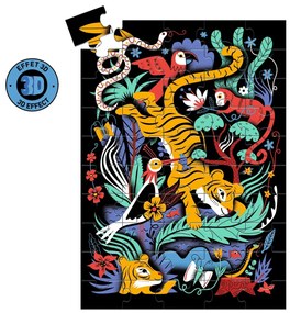 Efektné puzzle - tiger - 50 ks