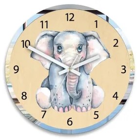 Sammer Detské hodiny s motívom slona pre deti SlonikRamka