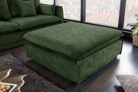 Taburetka Heaven 100cm tmavozelený zamat