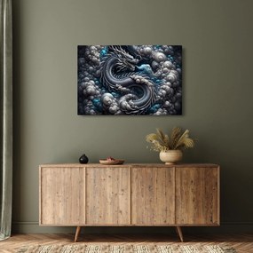 Obraz – Drak v dyme (90x60 cm)