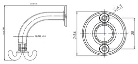 AQUALINE 8008 štvorvešiak, biela