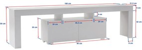 TV stolík Enclave Natural White
