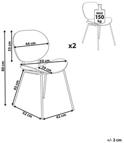 Set 2 ks jedálenských stoličiek Sarrah (sivá) . Vlastná spoľahlivá doprava až k Vám domov. 1075891