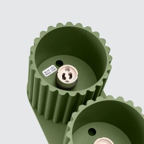 Sollux SL.1795 - Bodové svietidlo AURA 2xGU10/10W/230V zelené