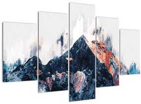 Obraz - Abstraktná hora (150x105 cm)