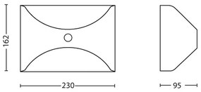 Philips 17299/47/16 - Vonkajšie senzorové svietidlo HERB 1xLED/6W/230V IP44