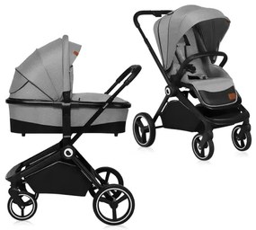 Lionelo - Kombinovaný kočík 2v1 MIKA Grey Stone