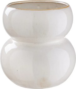 SNOWMAN Váza 20 cm - biela