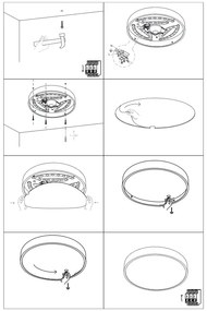 TOP LIGHT Svetlo nástenné-stropné Metal 40C RC, Čierna