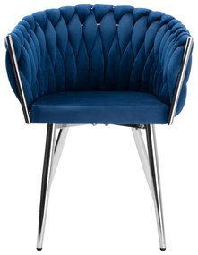 Jedálenská stolička COFTON VELVET granátová