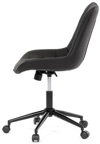 Autronic BONTEC Pracovná stolička, výškovo nastaviteľná, čierna látka, KA-V3120 BK3 Farba: Čierna