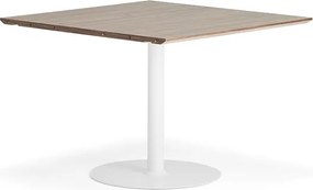 Stôl METRIC, stredná sekcia, 1000X1000x720 mm, biela/orech