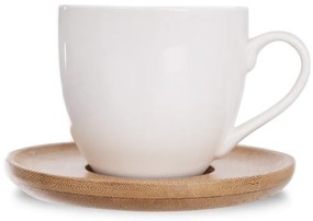 Biele porcelánové šálky v súprave 6 ks 125 ml Whiteline – Orion
