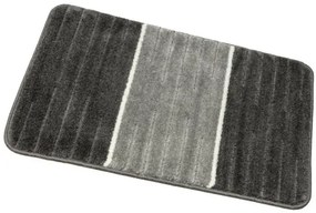 Sada kúpeľňových koberčekov COMO sivá / krémová, pruhy