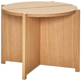 Okrúhly odkladací stolík v dekore duba ø 55 cm Dash – Hübsch