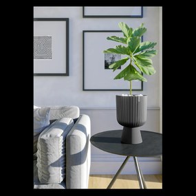 Kvetináč Keli Mika 300 mm, antracit*7675