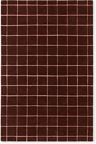 Ručne tuftovaný vlnený koberec's reliéfnou štruktúrou Kallie