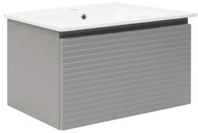 Kúpeľňová skrinka s umývadlom Naturel Savona 98x43x44, 8 cm sivá mat SAVONA100GM, 1 ks
