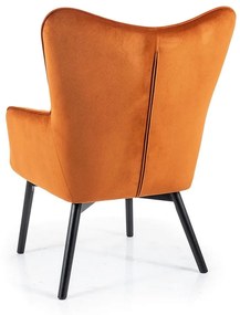 Kreslo Camden Velvet, oranžová