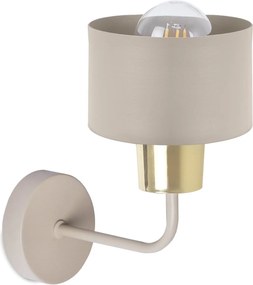 Nástenné svietidlo Panta, 1x béžové kovové tienidlo, g