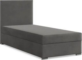 Čalúnená posteľ ZONZA Velvet 90×200 cm sivá