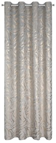 EUROFIRANY ZATEMŇOVACÍ ZÁVES NA KRÚŽKOCH MILENA 140X250 CM LISTY