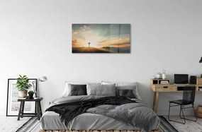Sklenený obraz Cross sun top 100x50 cm