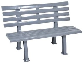 Umelohmotná lavička - sivá