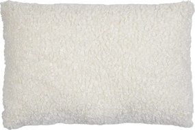 Biely plyšový kučeravý vankúš Curly Teddy White Off - 40*15*60cm