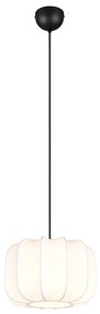 Japandi závesná lampa čierna s bielou 25 cm - Madleine