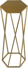 STOJAN NA KVETINÁČ HEXAGON 70X24X27 CM ZLATÁ