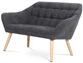 BONTEC Dvojmiestna pohovka, sivá, látka, AK-322 GREY2 Farba: Strieborná