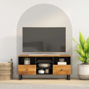 TV skrinka 100x33x46 cm masívny mangovník a kompozitné drevo 351981