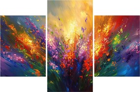 Obraz - Abstrakcia kvetov (90x60 cm)