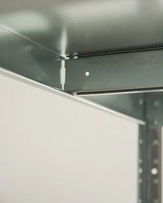 CELOKOVOVÝ REGÁL 180X90X40 5 POLÍC POZINKOVANÝ