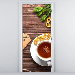 Fototapeta na dvere - Hrnček s dekoráciami (95x205cm)