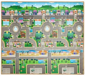 Hracia podložka pre deti Play City and Fields T1