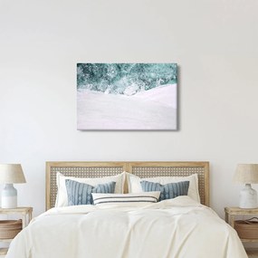 Obraz - Tyrkysová abstrakcia (90x60 cm)