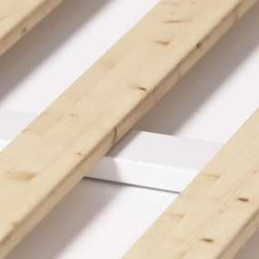 Biela domčeková detská posteľ z bukového dreva 70x140 cm Maralis - Kave Home