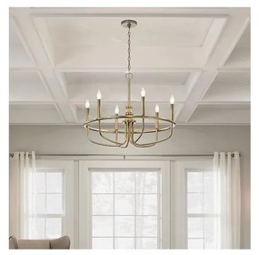 Kichler KL-CAPITOL-HILL6-PNBR - Luster na reťazi CAPITOL HILL 6xE14/40W/230V