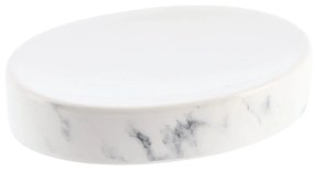 Miska na mydlo Nardi Marble, biela