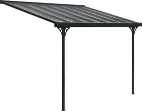 BRUCE F pergola - ŠEDÝ polykarbonát
