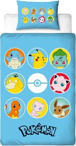 Detské obliečky POKÉMON TEAM farebné Rozmer obliečky: 70 x 80 cm | 140 x 200 cm