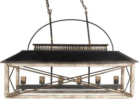 Béžové antik stropné svetlo v Industrial štýle Bocco - 99*30*70 cm