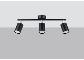 Sollux SL.1128 - Bodové svietidlo LEMMI 3xGU10/40W/230V čierna