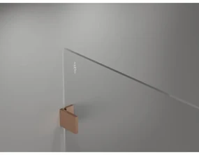 Mexen Lunar sprchová stena pravá 90 x 200 cm, 8mm číre sklo, medená matná, 830-090-000-65-00-P