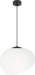 Čierno-biele závesné svietidlo ø 25 cm Stones – Candellux Lighting