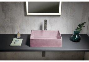 Sapho - Umývadlo na dosku 47,5x36,5 cm betón/ružová